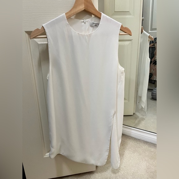 Babaton Hopkins Tie Blouse - White - Picture 1 of 4